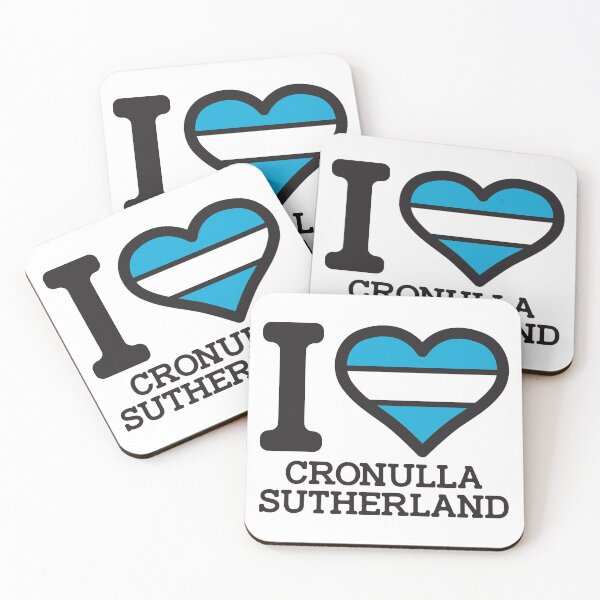 Item preview, “I love Cronulla-Sutherland” Apparels, Merchandise, T Shirts, Leggings, Skirt, Mask, Apron, Bags designed and sold by Ink Inc.