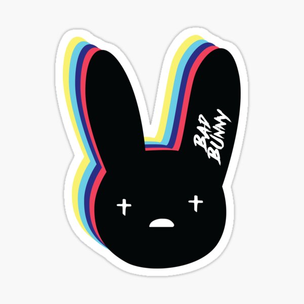 Bad Bunny Logo Sticker By Danielardzg Redbubble