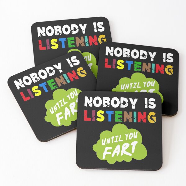 Item preview, Nobody is Listening trendy and funny fashion design designed and sold by Status71.