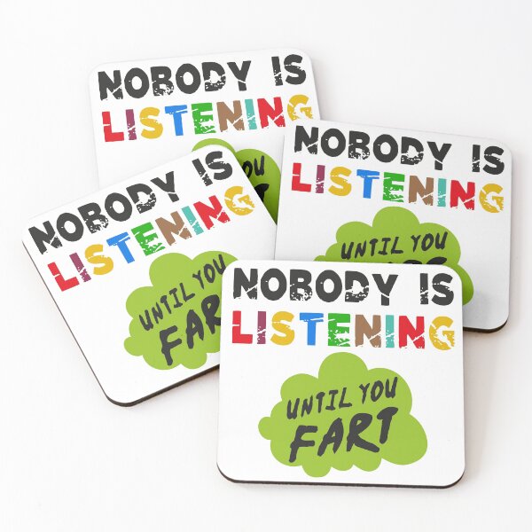 Item preview, Nobody is Listening trendy and funny fashion design designed and sold by Status71.