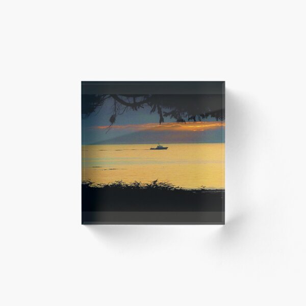 Item preview, Fishing Boat at Dawn designed and sold by ItaStephenson.