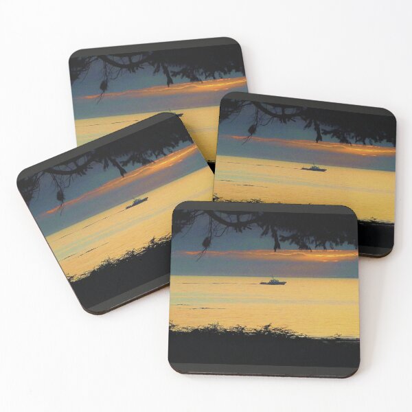 Item preview, Fishing Boat at Dawn designed and sold by ItaStephenson.