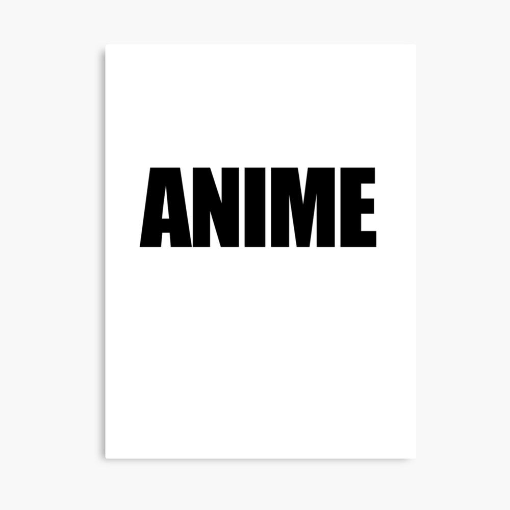 Anime Impact Text Metal Print By Gsbrewery Redbubble