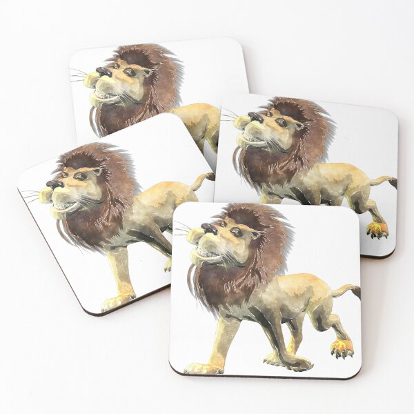 Item preview, Grinning Watercolour Style Lion designed and sold by Kay Patterson.