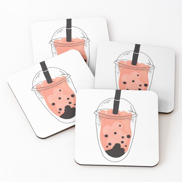 Item preview, Peach Boba designed and sold by tuvsstudio.