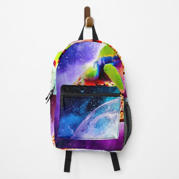 Item preview, Red Eye Tree Frog Riding Pizza In Space  designed and sold by ninapfvu.