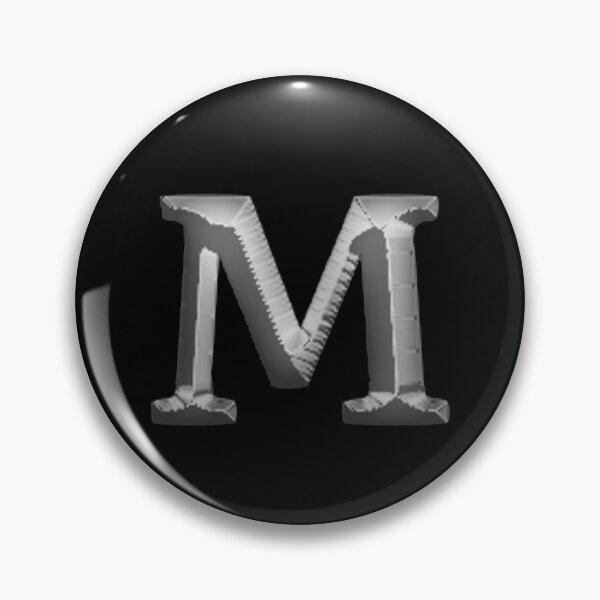 Item preview, Silver Upper Case Letter M designed and sold by molamode.