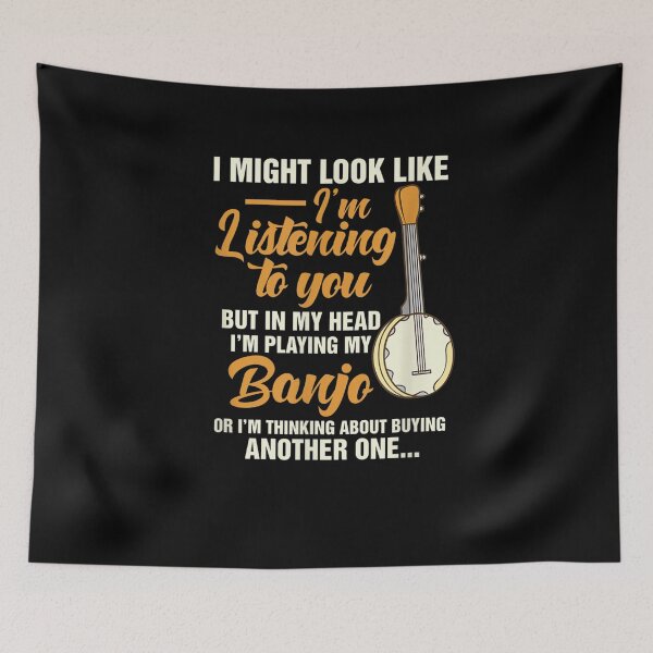 Item preview, Banjo Player Funny I Might Look Like I'm Listening To You  designed and sold by ninapfvu.