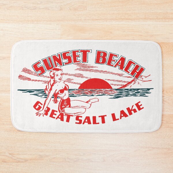 Item preview, Vintage Sunset Beach Great Salt Lake City Utah designed and sold by NationalVintage.