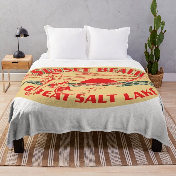 Item preview, Vintage Sunset Beach Great Salt Lake City Utah designed and sold by NationalVintage.