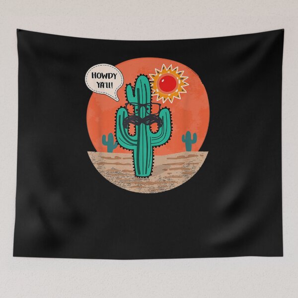 Item preview, Cactus Desert Howdy Ya'll Cowboy Western Gift Women Men Kids  designed and sold by ninapfvu.