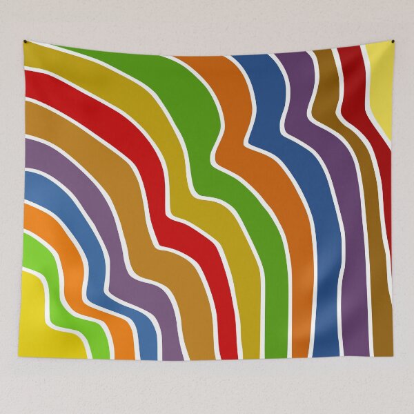 Item preview, Curvy Multi-Color Vertical Pattern  designed and sold by ThisNThatImages.