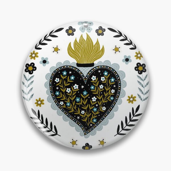 Item preview, Magical Sacred Heart on white designed and sold by BexMorleyArt.