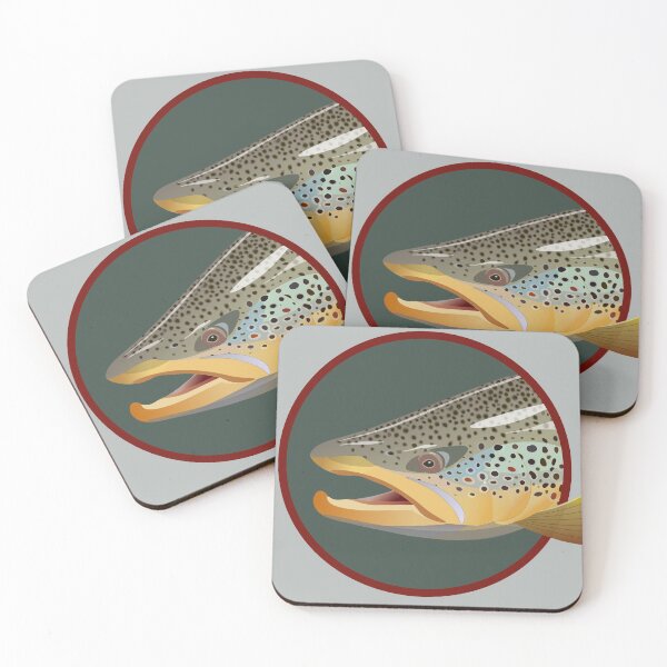 Item preview, Brown Trout Head designed and sold by hermitenvy.