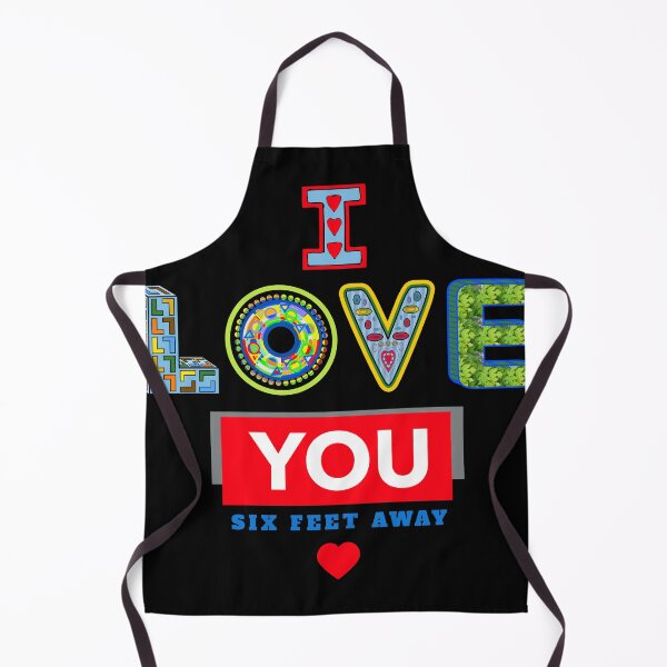 Item preview, I Love You (six feet away) designed and sold by artfulnotebook.