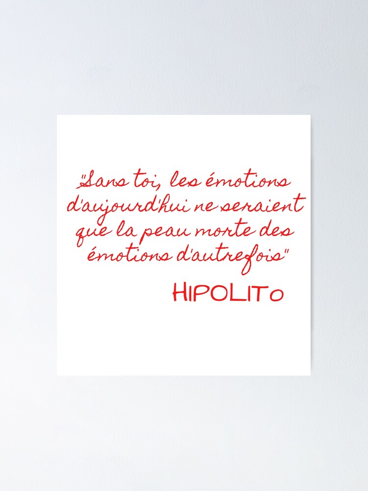 Poster Poeme De Hipolito Amelie Poulain Par Antoinettestore Redbubble