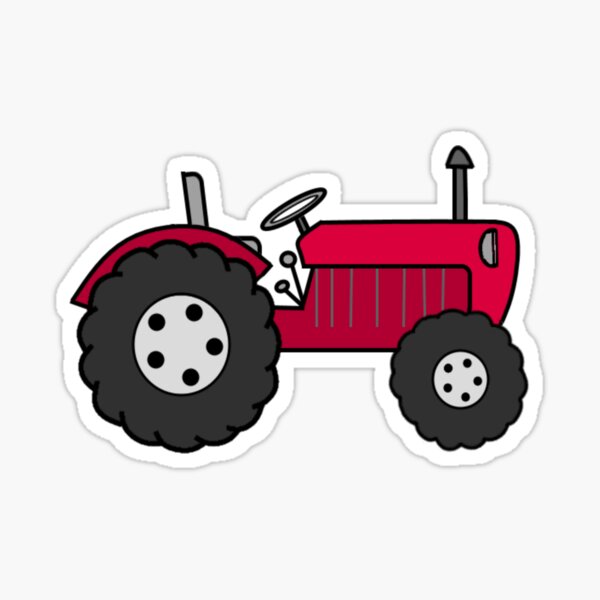 Item preview, Farm Tractor Red designed and sold by karwilbedesigns.