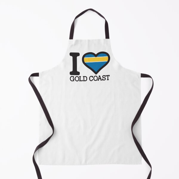 Item preview, “I love Gold Coast” Apparels, Merchandise, T Shirts, Leggings, Skirt, Mask, Apron, Bags designed and sold by Ink Inc.