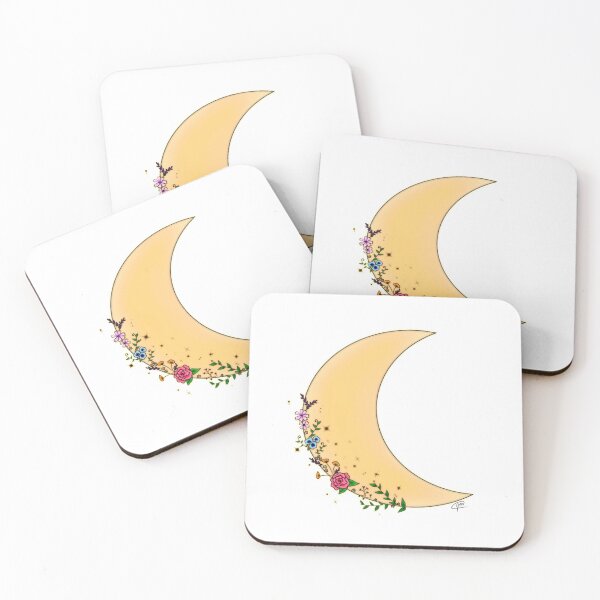 Item preview, Mystical Moon with Flowers designed and sold by Minima-Vulpes.