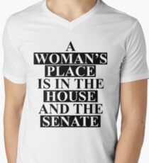 A Woman's Place... Men's V-Neck T-Shirt