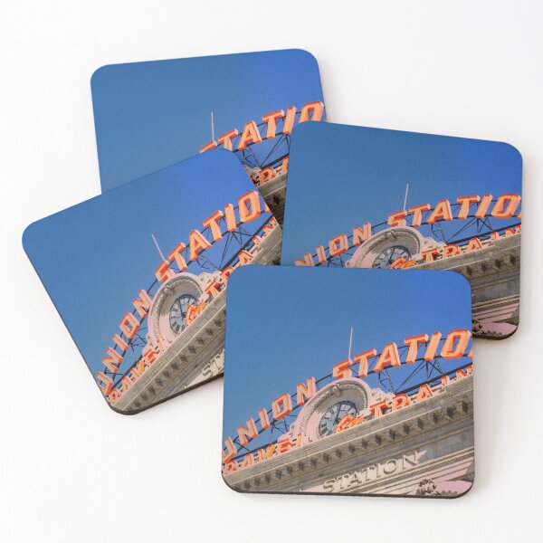 Item preview, Denver Union Station Travel by Train signage Kodachrome Retro Vintage designed and sold by schawnlees.