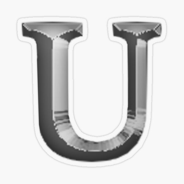 Silver Upper Case Letter M Sticker for Sale by molamode