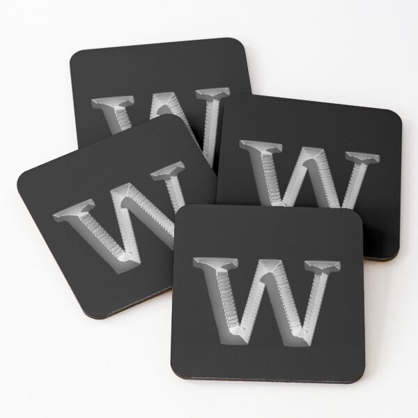 Item preview, Silver Upper Case Letter W designed and sold by molamode.