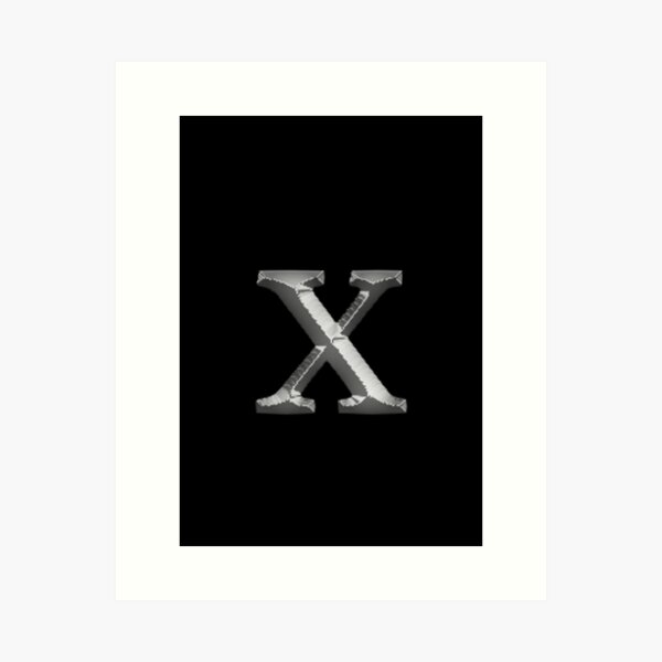 X Capital Letter, Letter X Uppercase Matching Group Alphabet Art