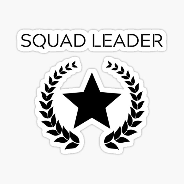 "Squad Leader" Sticker by Cuz-we-Gamers | Redbubble