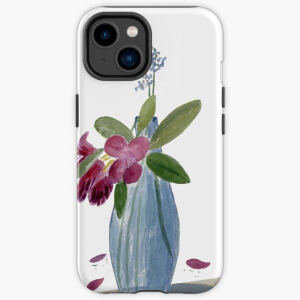Red Flowers. Watercolor Painting iPhone Tough Case
