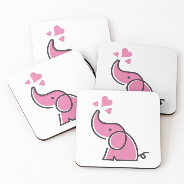 Item preview, Cute Pink Elephant Art designed and sold by della95.