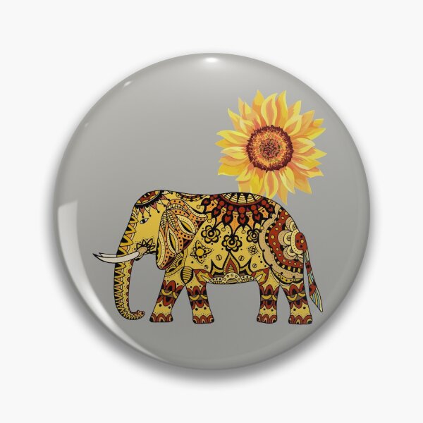 Item preview, Sacred Hindu Elephant and Sunflower Sun designed and sold by Ksaavet.