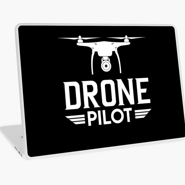Drone Pilot Tshirt and Merchandise Laptop Skin