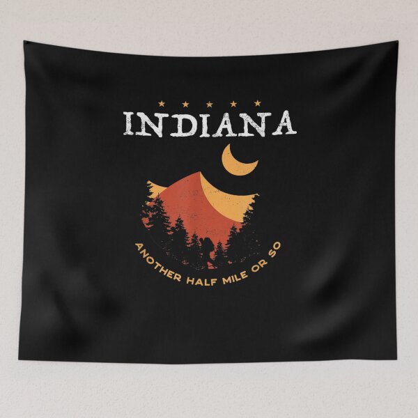 Item preview, Another Half Mile Or So Indiana Souvenir Hiking Camping  designed and sold by lolahomya.