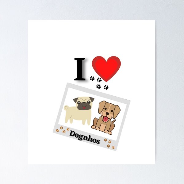 Item preview, i love dognhos designed and sold by MultCreative.