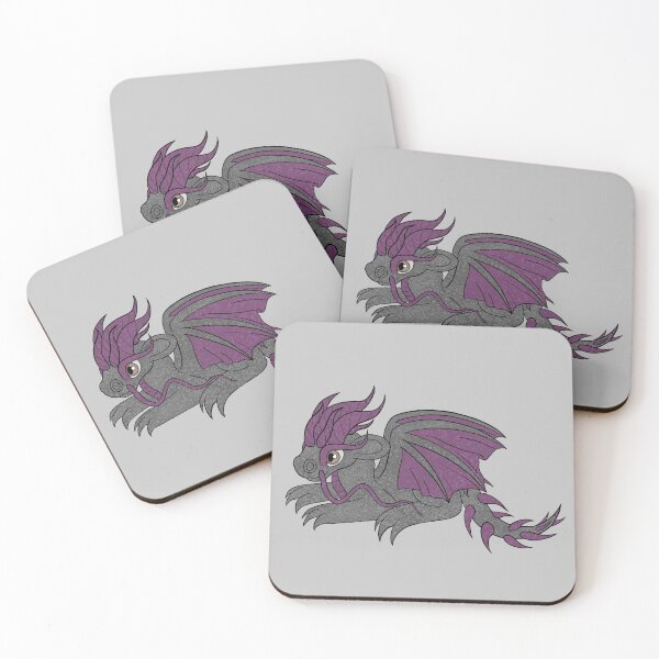 Item preview, Adorable Baby Dragon, Black and Purple designed and sold by EventideChaos.