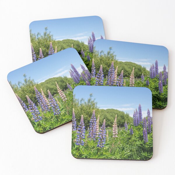 Item preview, Purple and pink Lupin flowers. designed and sold by Anne Scantlebury.