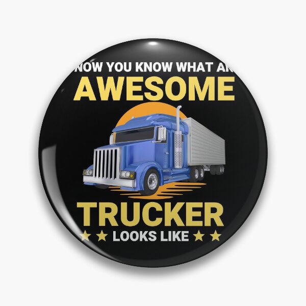 Item preview, Awesome Trucker Big Rig Semi-Trailer Truck Drive designed and sold by Sutra-Lotus-Co.