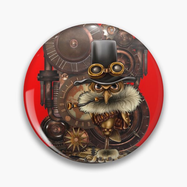 Item preview, Steampunk Owl, fantasy art designed and sold by LoneAngel.