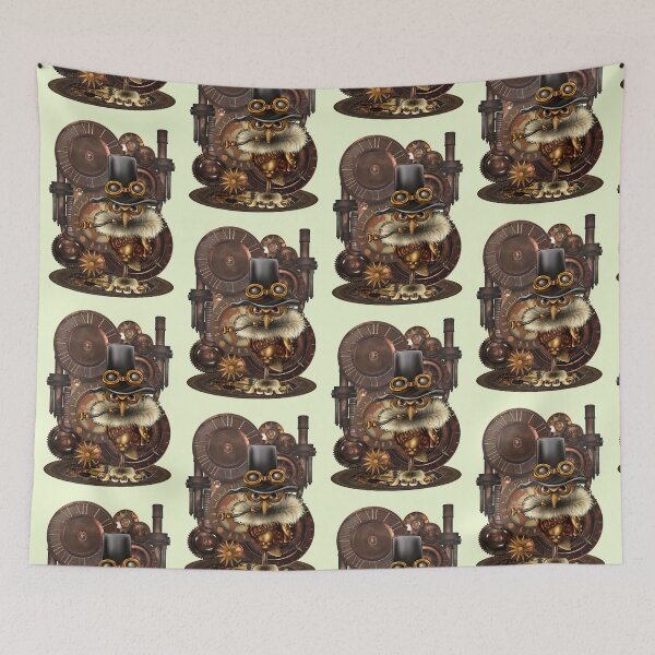 Item preview, Steampunk Owl, fantasy art designed and sold by LoneAngel.