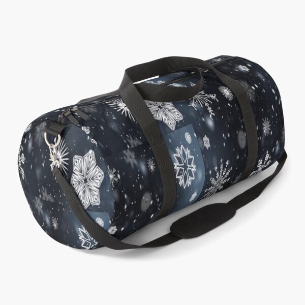 Silently falling snowflakes Duffle Bag