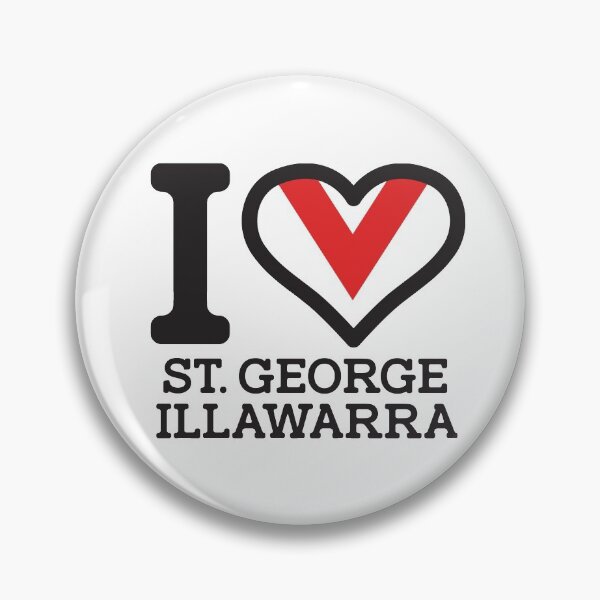 Item preview, “I love St. George Illawarra” Apparels, Merchandise, T Shirts, Leggings, Skirt, Mask, Apron, Bags designed and sold by Ink Inc.
