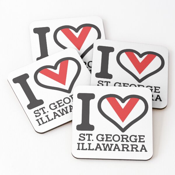 Item preview, “I love St. George Illawarra” Apparels, Merchandise, T Shirts, Leggings, Skirt, Mask, Apron, Bags designed and sold by Ink Inc.