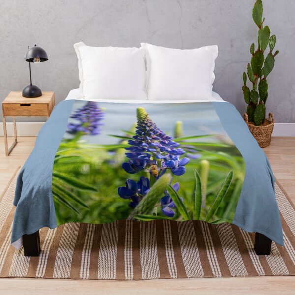 Item preview, Two purple lupin flowers. designed and sold by Anne Scantlebury.