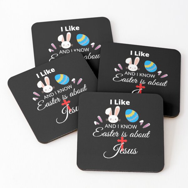 Artikelvorschau, Ich mag Kaninchen und Eier und ich weiß, dass Ostern von Jesus handelt entworfen und verkauft von Mesti.