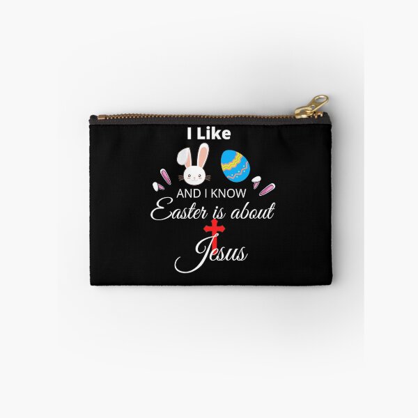 Artikelvorschau, Ich mag Kaninchen und Eier und ich weiß, dass Ostern von Jesus handelt entworfen und verkauft von Mesti.