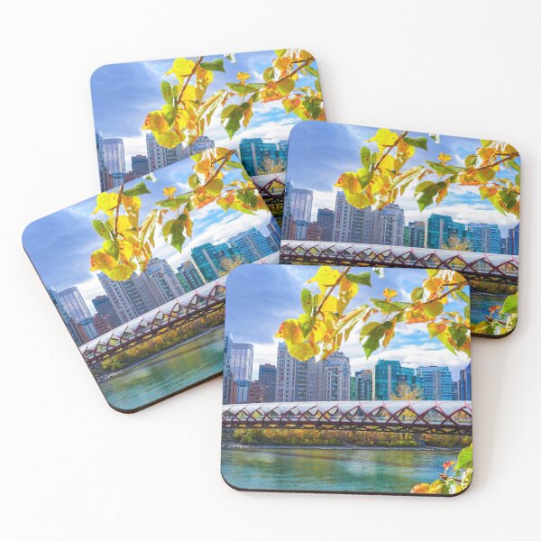 Item preview, Autumn Scene at Calgary's Peace Bridge  designed and sold by Sylvia Wong.