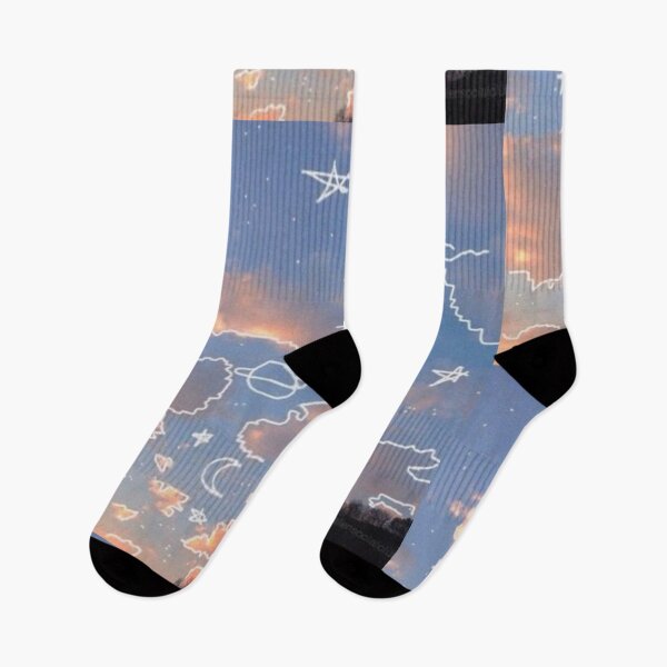 Item preview, Aesthetic Drawing of Sky, Clouds and Stars designed and sold by Isha Iyer.