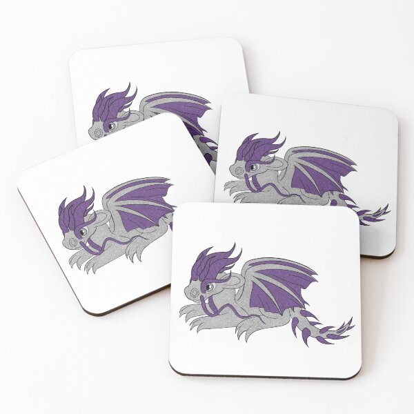 Item preview, Adorable Baby Dragon, Silver and Purple designed and sold by EventideChaos.