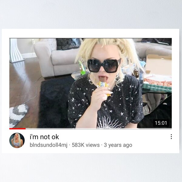 Item preview, Trisha Paytas "Im Not Ok" designed and sold by gdumont.